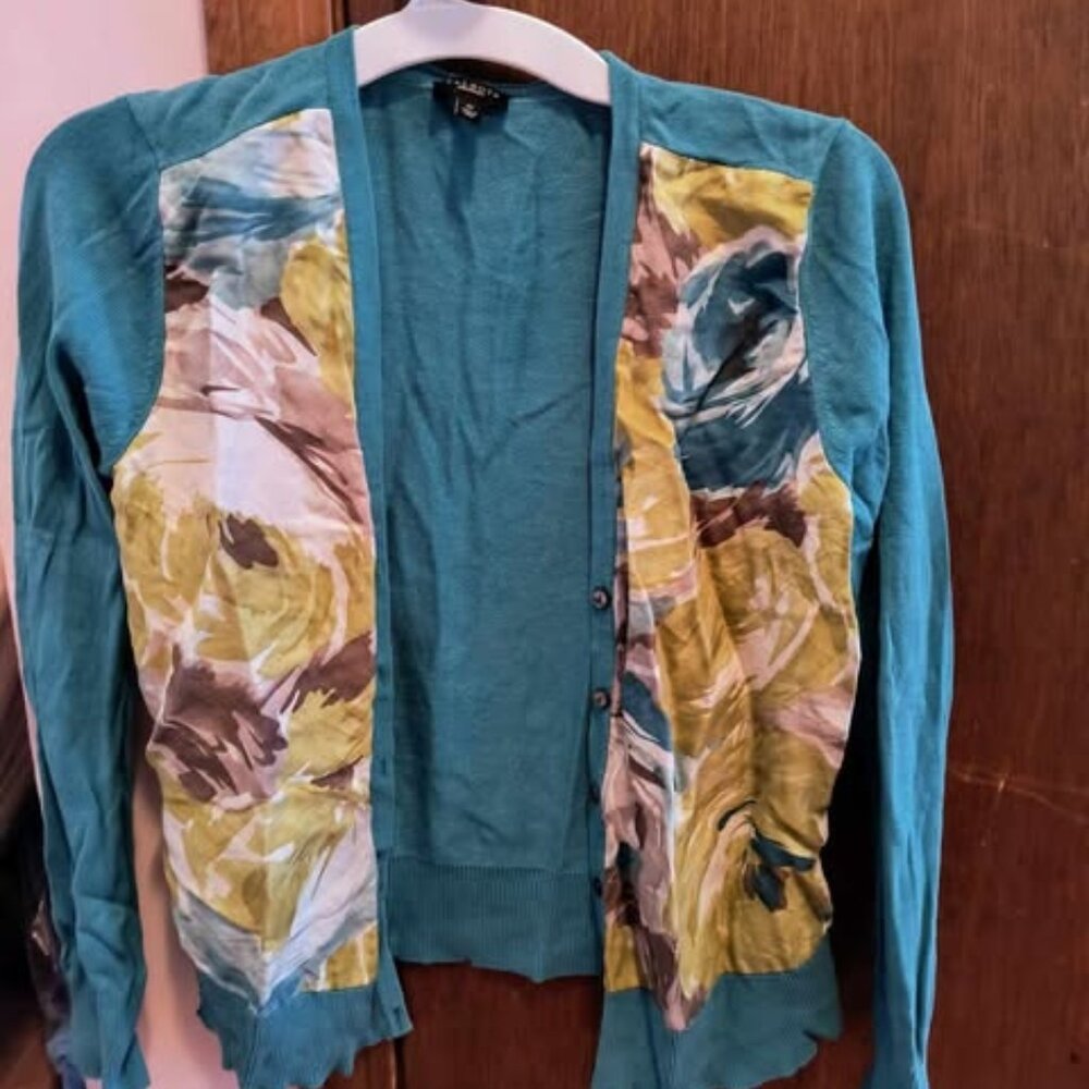 Blue Talbots Cardigan